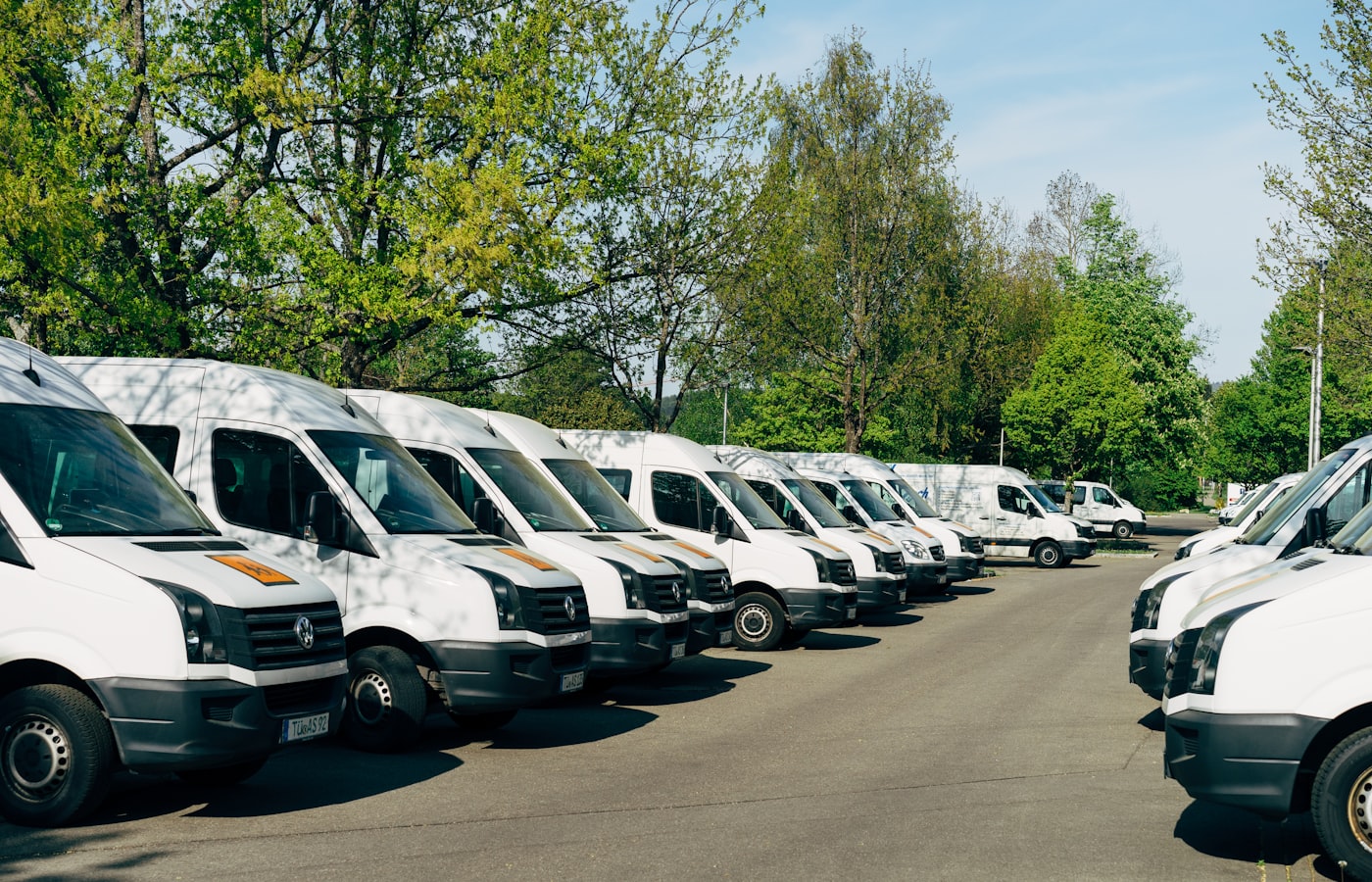 The Ironside Mechanical service fleet staged across DFW
